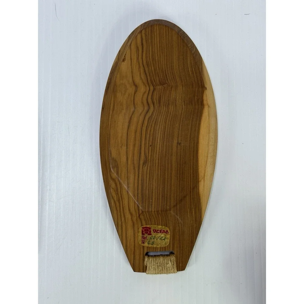 Vintage Teak Wood Snack Trays Set of 4 Atomic MCM‎ Original Label